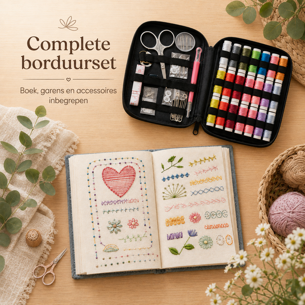 Creatief Borduurboek voor Ouder en Kind