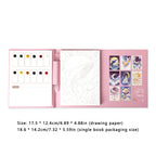 Compact Aquarelboek met Ingebouwde Verf