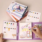 Compact Aquarelboek met Ingebouwde Verf