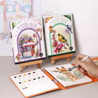 Compact Aquarelboek met Ingebouwde Verf
