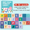Baby Visual Stimulation Cards Montessori High Contrast Flash Card Infant Gift For Children Cognition Toy